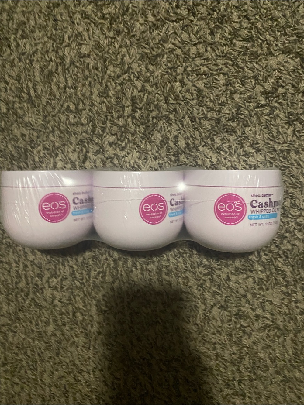 eos Cashmere Fresh and Cozy Whipped Body Cream - White (3-Pack)